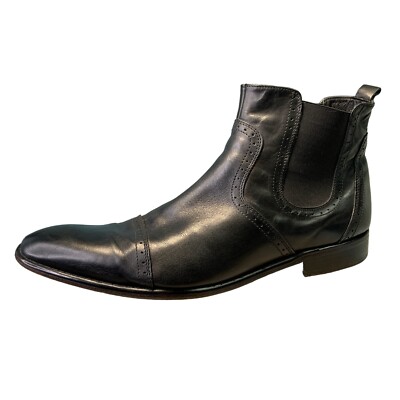 Fario De Luca Chelsea Boot Brogue Cap Toe Slip On Shoe Size 13