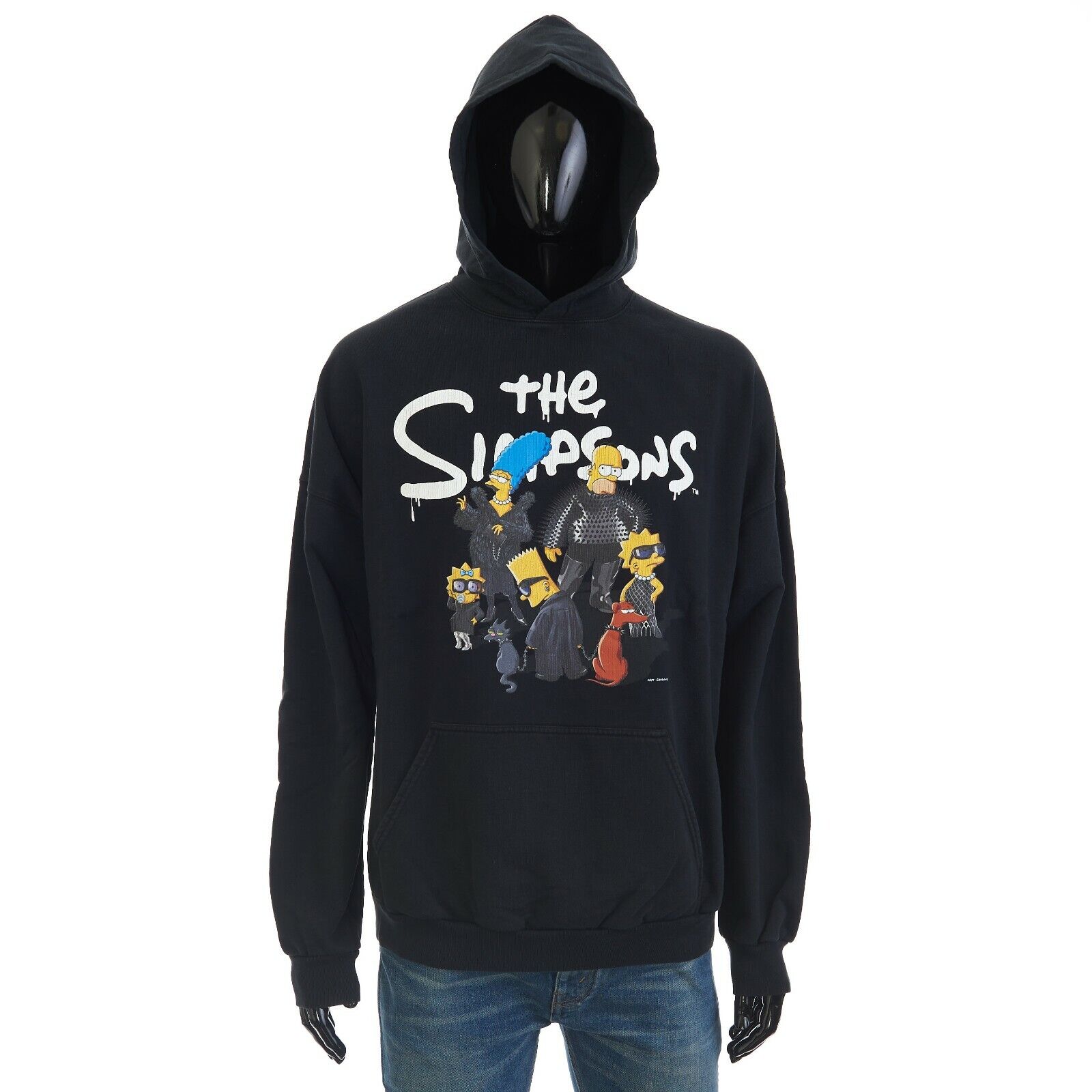 BALENCIAGA x THE SIMPSONS 995$ Men's Wide Fit Hoodie - Black BALENCIAGA x THE SIMPSONS 995$ Men's Wide Fit Hoodie - Black