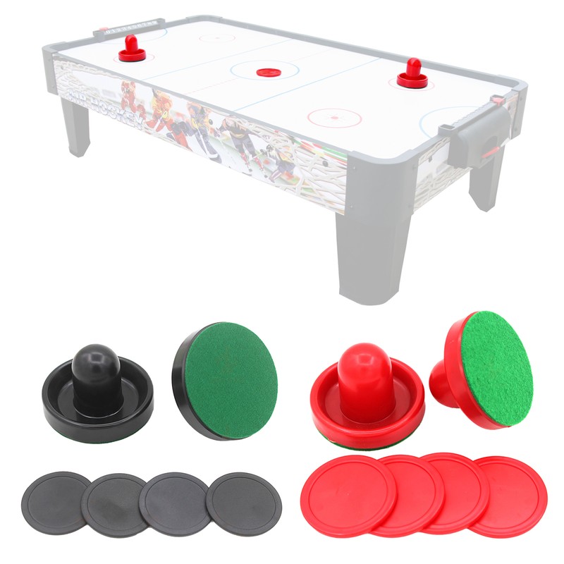 Air Hockey Set Home Table Game Replacement Accessories 2-Pucks 4-Slider Pusher