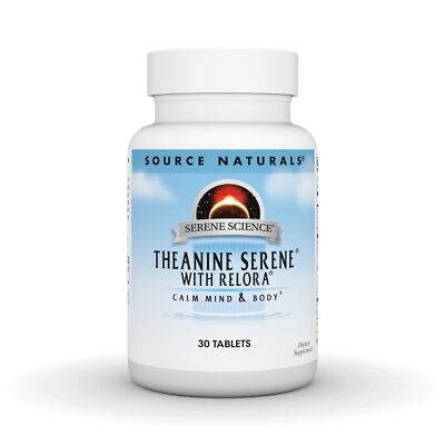 Source Naturals, Inc. Theanine Serene с таблеткой Relora 30