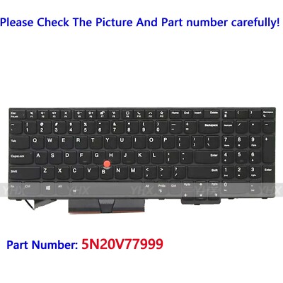 NEW For Thinkpad T15 P15s Gen 1 T15 Gen 2 Backlit Keyboard 5N20V77999