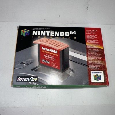 Nintendo 64 N64 InterAct Red Memory 4MB Turbo Ram Expansion Pak Box Only