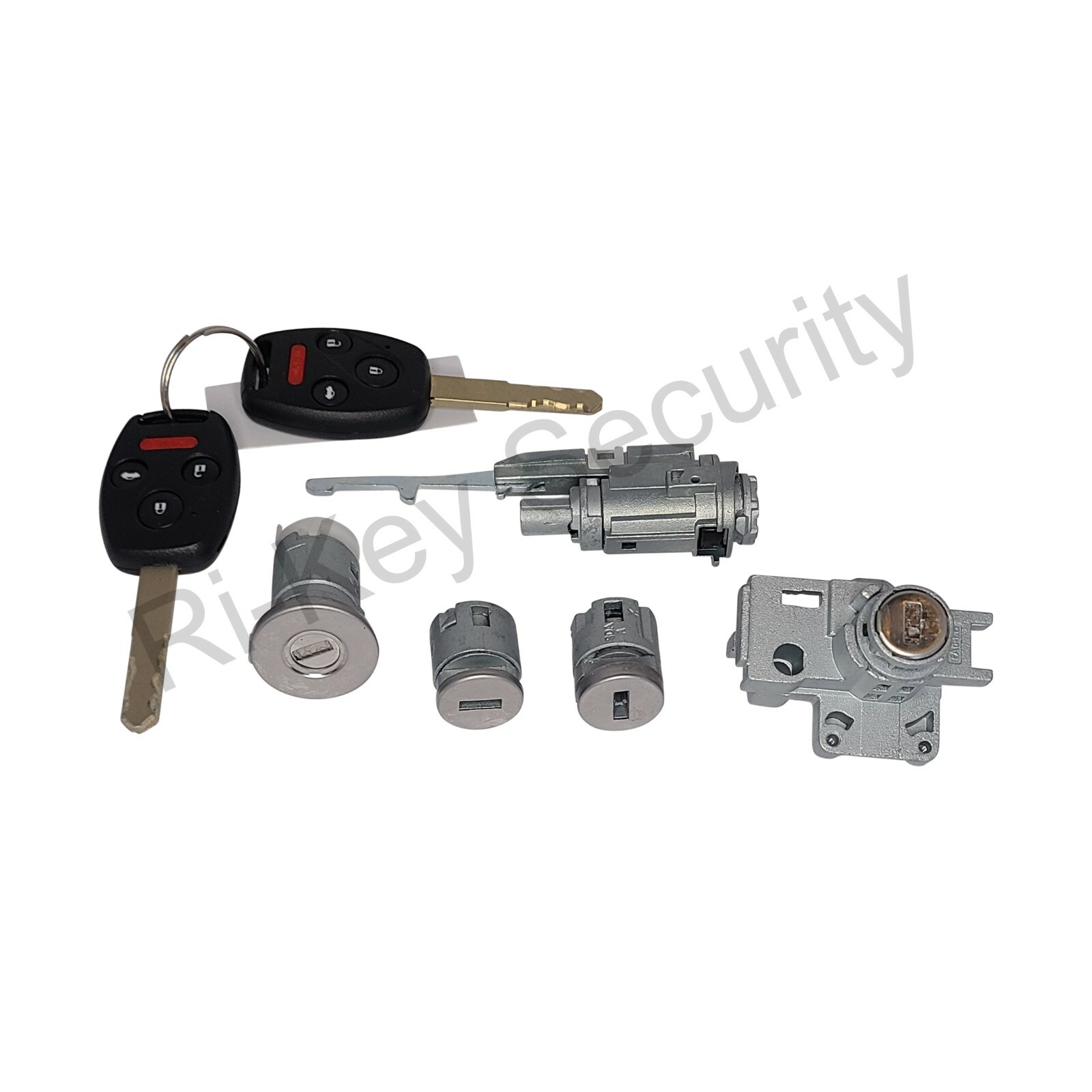 New Complete Lock Cylinder Set For Honda Accord 08-12 Ignition Door Trunk locks