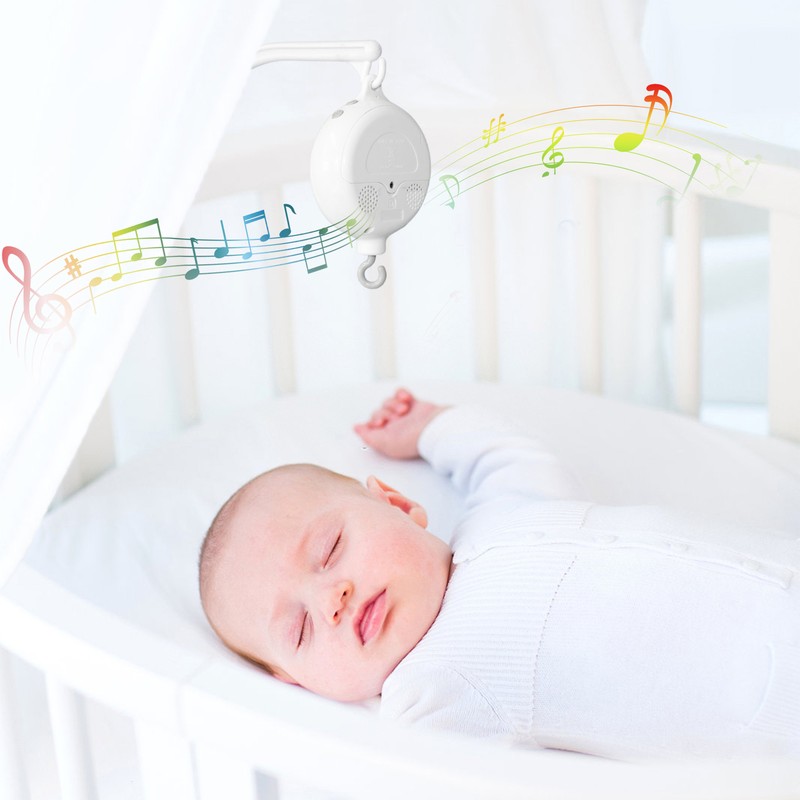 Crib Mobile Motor Baby Music Box Spinner with 3 Modes Volume Adjustable