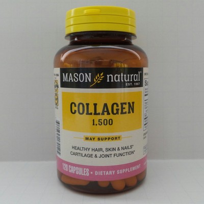 120 Capsules Mason Natural Collagen 1500mg Caps With Vitamin C