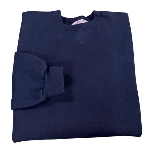 Vintage 90s Santee Pullover Sweatshirt Adult XL Blue Blank