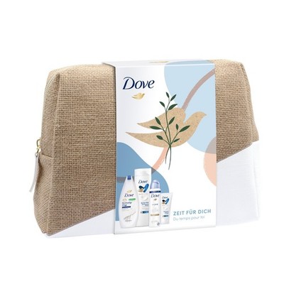 DOVE "Reichhaltige Pflege", Geschenkset für Frauen mit Kosmetiktasche 