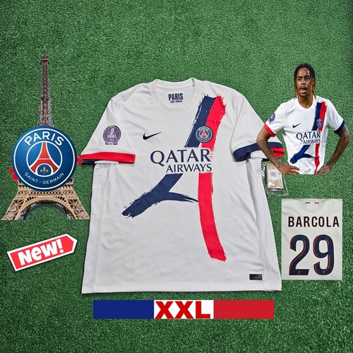 パリ・サンジェルマン ユニフォーム BARCOLA 29 Nike PSG Bradley Barcola #29 2024-2026 Away Jersey New XXL