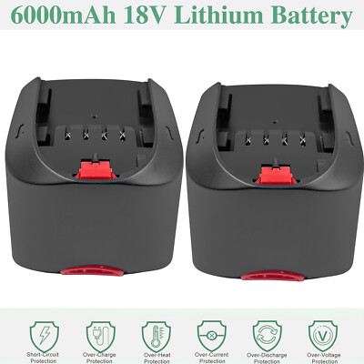 2X 6000mAh 18V Li-ion Battery for Bosch PSM 18 LI PST 18 Li PSA 18 LI 1600A005B0
