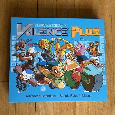 Science Ninjas Valence Plus Board Game Advanced Chemistry Simple Rules - NEW