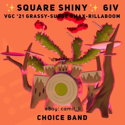 Pokemon Sword And Shield Shiny 6iv Vgc 21 Ha Gmax Rillaboom Fast Delivery のebay公認海外通販 セカイモン