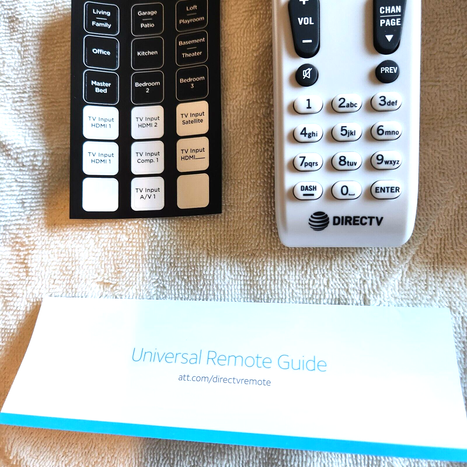 DIRECTV RC66RX / LOT OF 2  IR/RF UNIVERSAL REMOTE CONTROLS / BATTERIES INCLUDED!