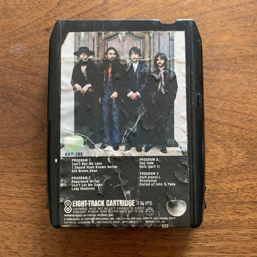 Beatles 8-Track Tape Hey Jude Album Cartridge serviced new