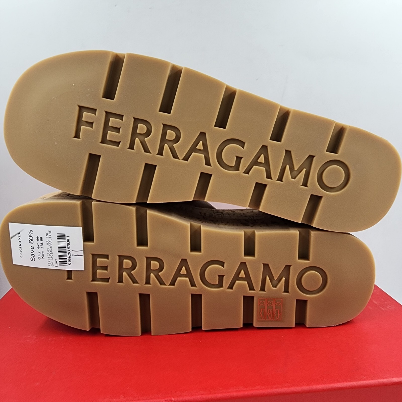 Ferragamo Engracia Platform Cork Slide Sandals Women's 11 Rosa Open Toe Slip On - Picture 6 of 17