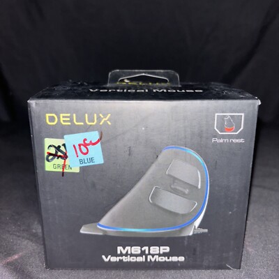 Delux M618PD Wireless+BT Ergonomic Vertical Rechargeable Mouse