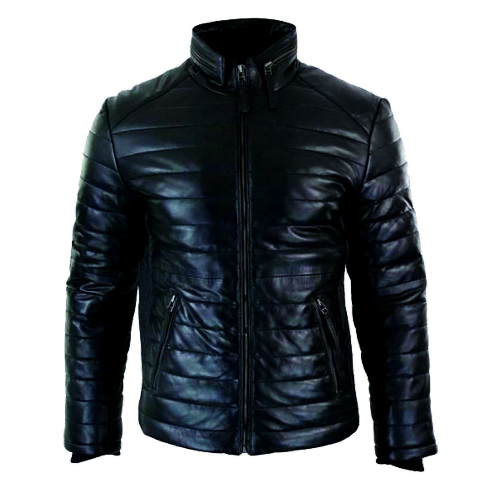 shiny leather jacket mens