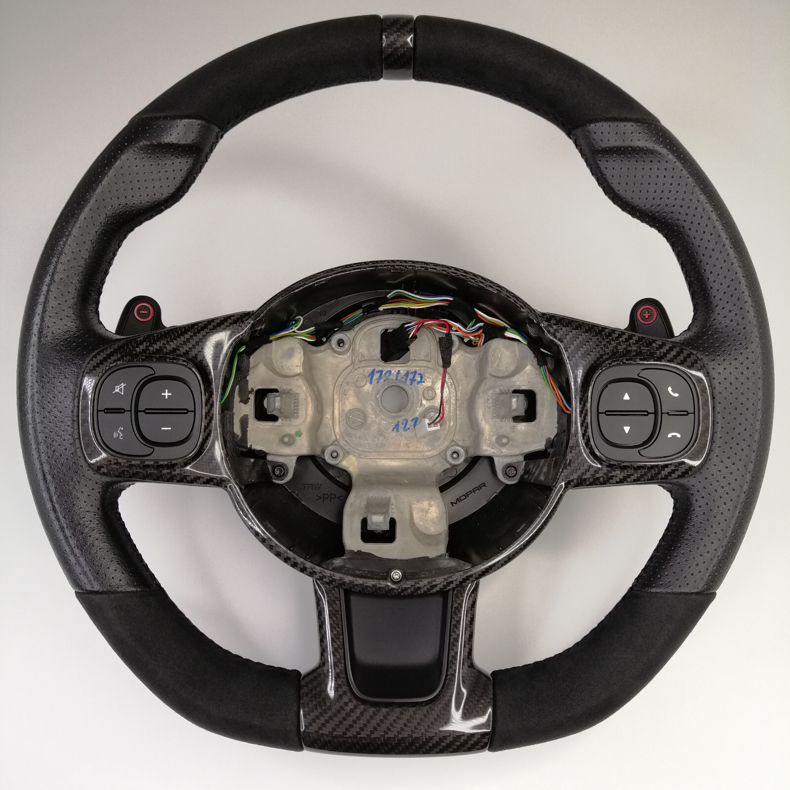 FIAT 500 Abarth 595 696 Alcantara Leather Carbon Steering