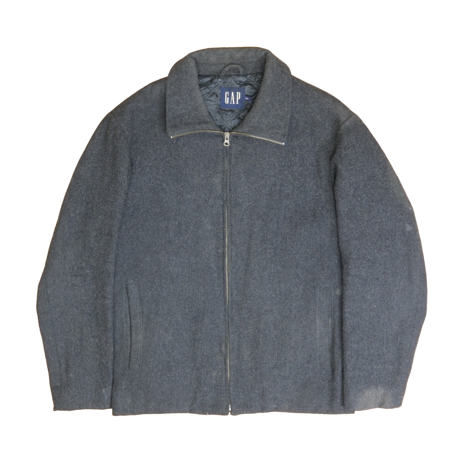 Wool-Blend Car Coat | Gap 00s OLD GAP melton wool car coat BLK