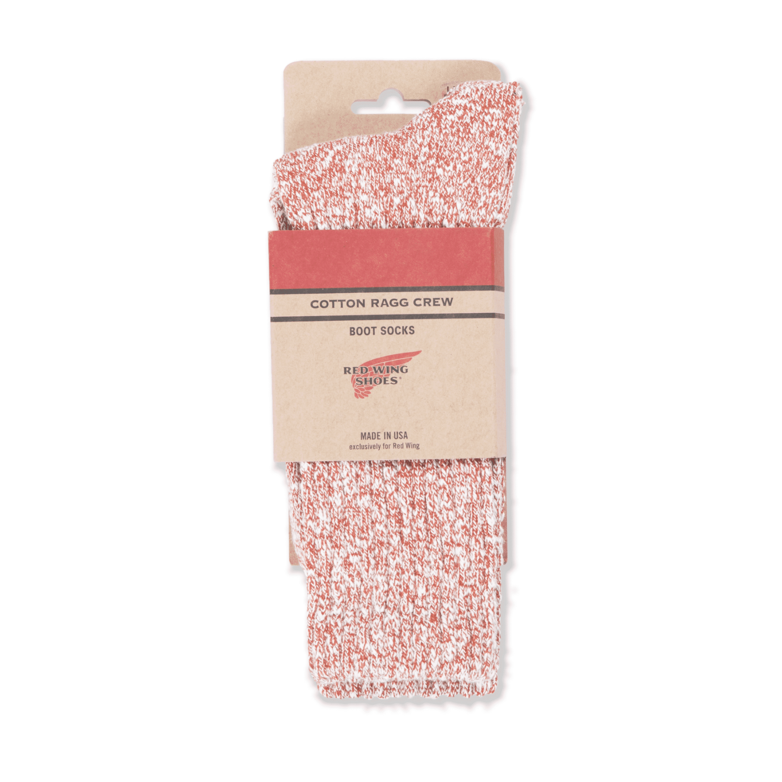 Rust/white Cotton Blend