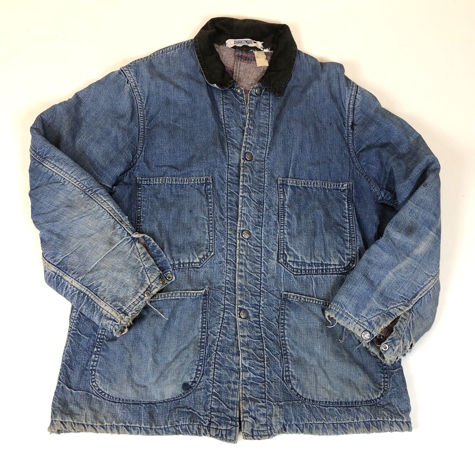 ジャケット・アウター DUBBLE WARE 60's vintage denim coverall DUBBLE WARE 60's vintage denim coverall - メルカリ