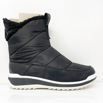 

Merrell Womens Snowcreek Sport Mid J003668 Черные непромокаемые зимние ботинки на молнии, размер 9, Черный, Snowcreek Sport Mid