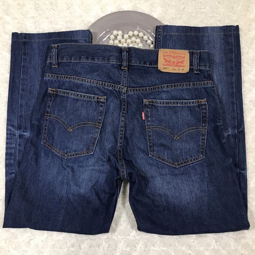 Levi's Boy's Size 16 Reg 505 Straight Leg 100% Cotton Blue Jeans GQ238