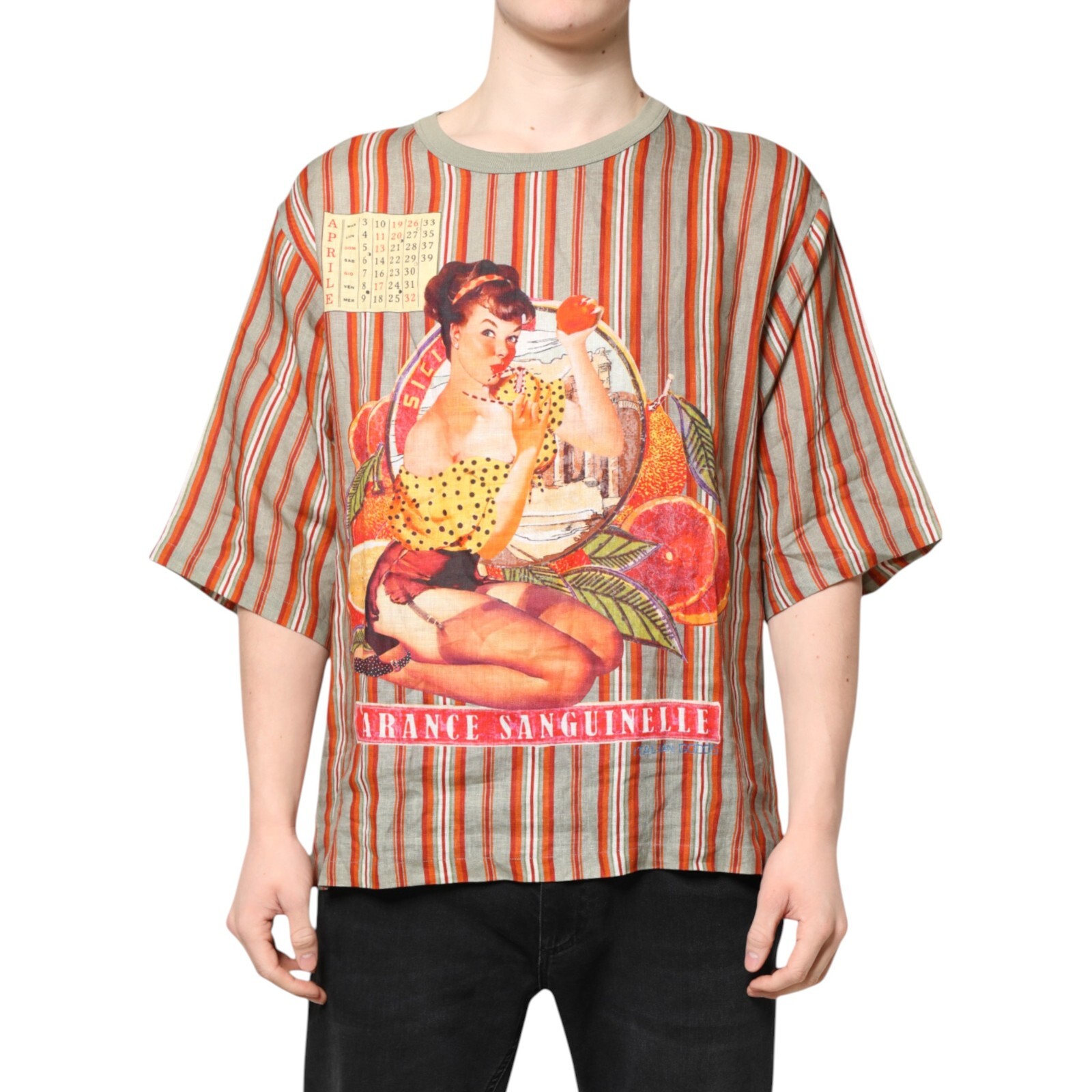Tシャツ・カットソー Dolce & Gabbana T-SHIRT WITH STRIPE PATTERN 22055252_52047759_600.jpg