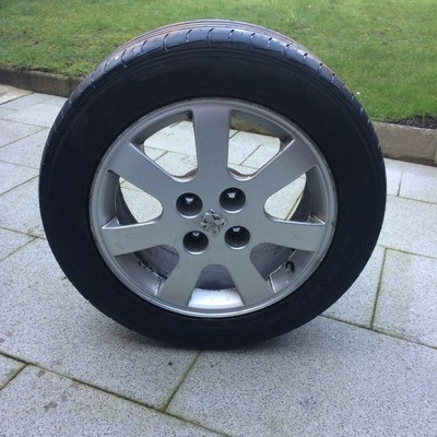 Peugeot 406 Hockenheim original alloy wheel with good Falken tyre 215/55/R16, More pictures. eBay