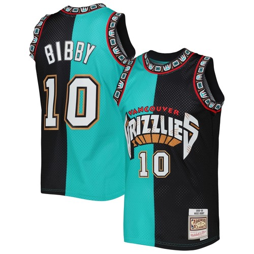 

MITCHELL - NESS РАЗДЕЛЕННАЯ ФУТБОЛКА NBA SWINGMAN VANCOUVER GRIZZLIES 2000 МАЙК БИББИ, Black/teal