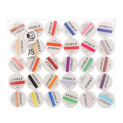30 Colors 8ML Nail Art Pigment Gel Builder Polish Solid Glue Extension Gel C1U9