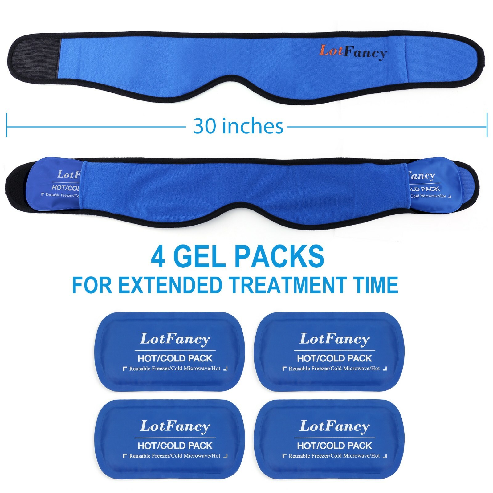 Face Ice Pack Therapy for Wisdom Teeth Jaw Head Chin Wrap with 4 Hot