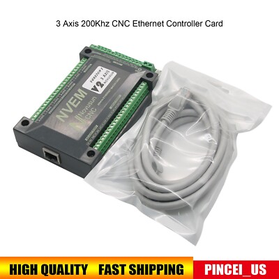 3 Axis 200Khz CNC Ethernet Controller Card Breakout Interface Mach3 Board pe66