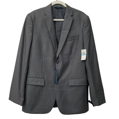 Perry Ellis Mens Blazer Jacket Sportscoat Charcoal Gray 40 Regular NWT $185