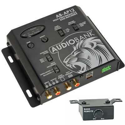 Audiobank AP12 Digital Machine Processor RECONSTRUCTION Bass Knob car epicenter