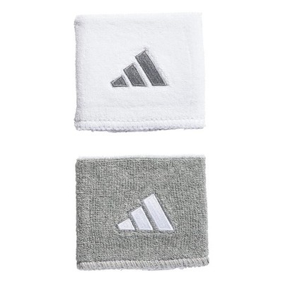 Interval Reversible Wristband Heather Light Grey White Sweatband AEROREADY