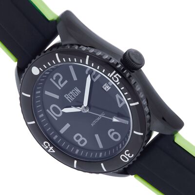 Pre-owned Reign Gage Automatic Watch W/date - Black