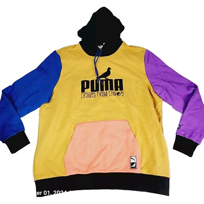 Puma X Staple CB Hoodie Men's 2XL Collab Create From Chaos/Light New  53919701 