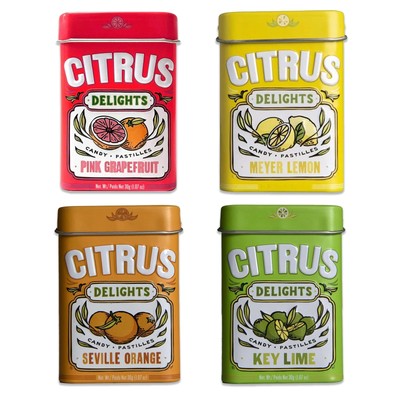 Big Sky Mints Citrus Delights Variety 4 Pack. Orange Mints, Grapefruit Candy,...