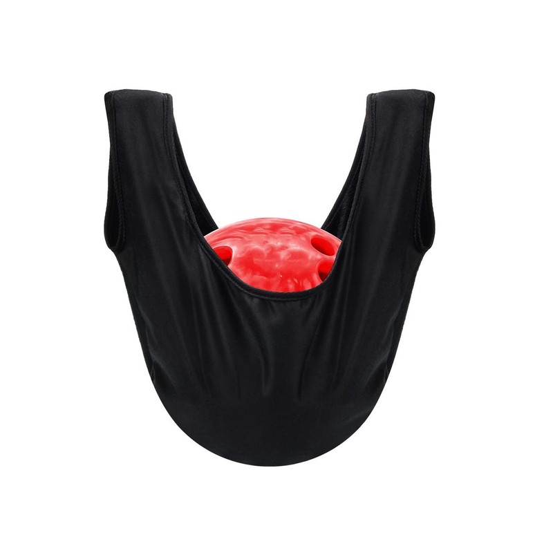 1 * Black Super Soft & Absorbent See Saw Polisher Bowling Ball Cleaning Bag