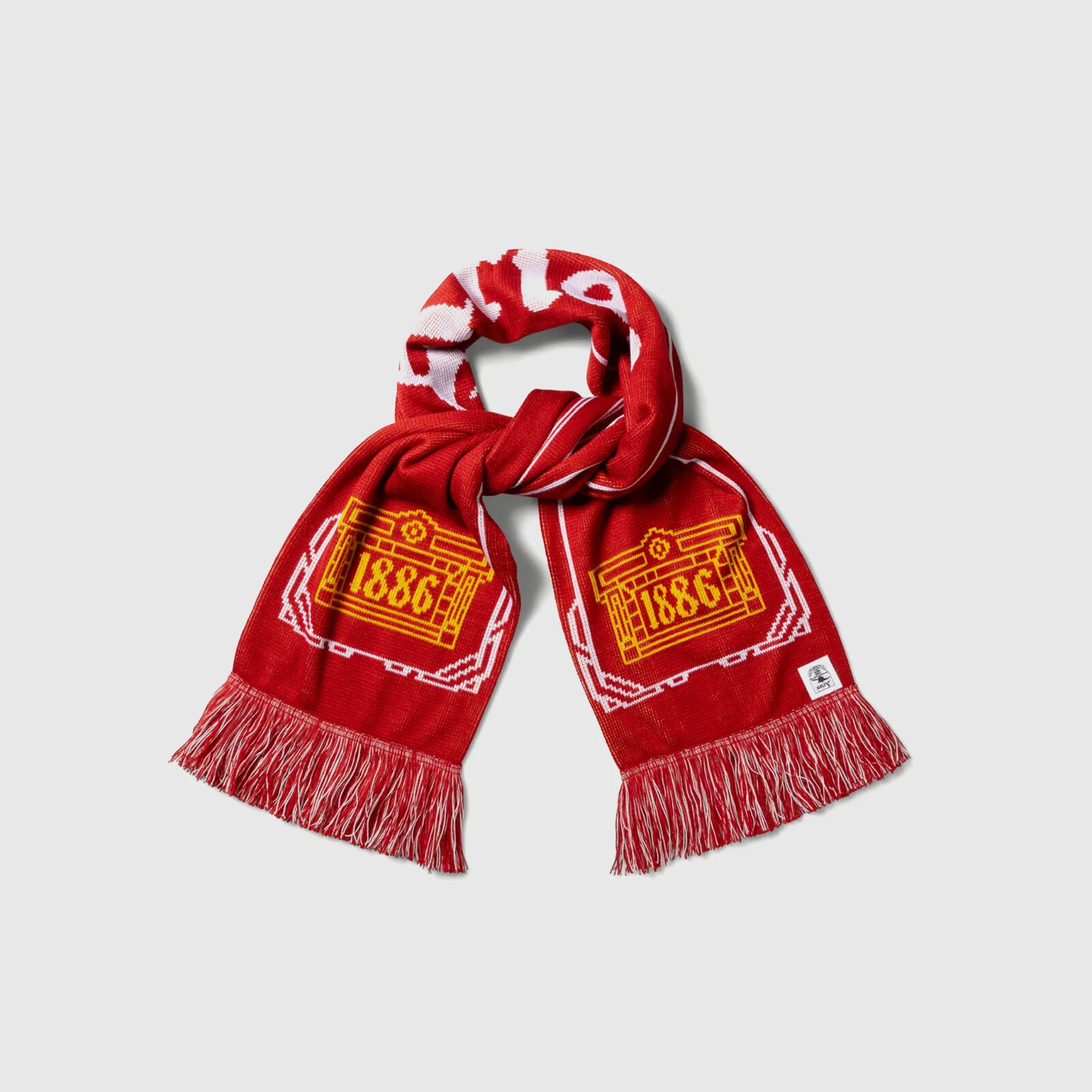 ＜Aries x ARSENAL＞BUST LOGO SCARF Aries x Arsenal – Bust Logo Scarf Black