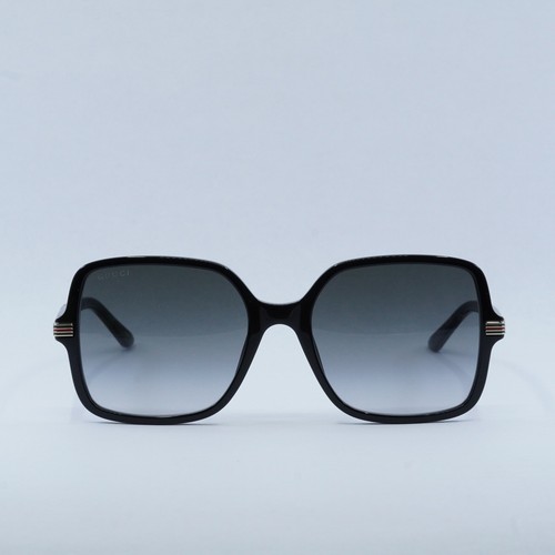 Pre-owned Gucci Gg1449s 001 Black/grey Gradient 55-19-140 Sunglasses Authentic