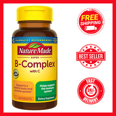 Nature Made Super B Complex with Vitamin C and Folic Acid, Dietary Supplement fo