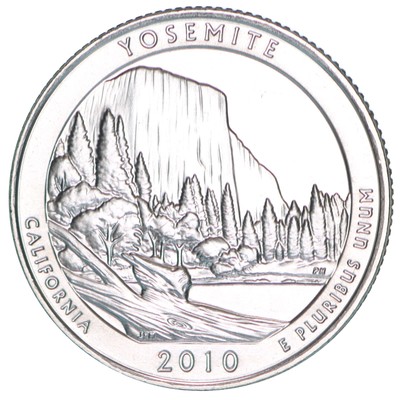 2010 D Parks Quarter Yosemite ATB America the Beautiful Satin Finish