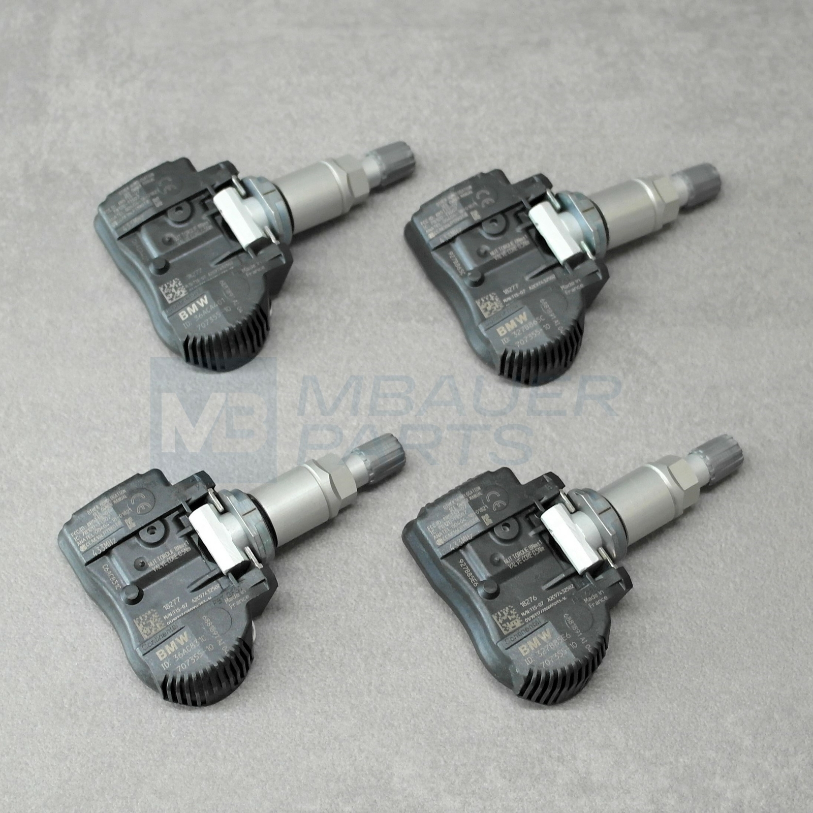 4x Original BMW 1er F20 F21 Reifendrucksensor RDKS 6855539 707355