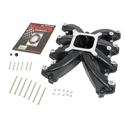 Holley EFI LS Single Plane Mid-Rise Intake Manifold 300-136BK