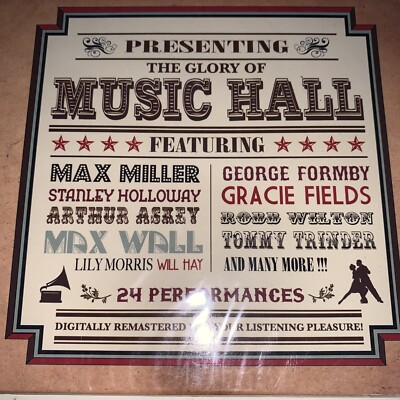 THE GLORY OF MUSIC HALL - MAX MILLER GEORGE FORMBY CD - New - RefNCD5