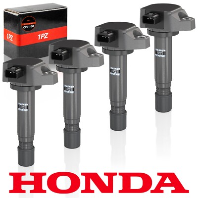4x Genuine Ignition Coils For Honda Civic DX EX GX LX 1.8L UF582 30520-RNA-A01