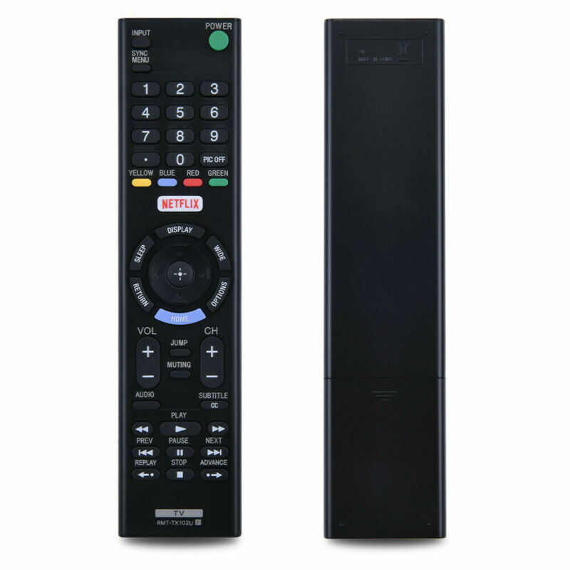 Replacement Remote Control Rmt-tx102u For Sony Tv Bravia Led Lcd Kdl-40bx420