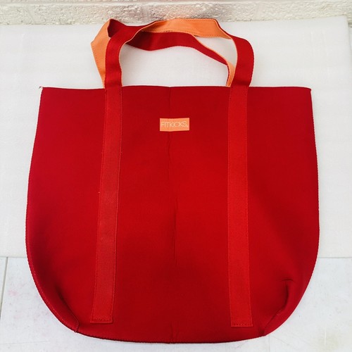 HTF‼ Fitkicks Water-Resistant Reversible Tote Bag Red Orange
