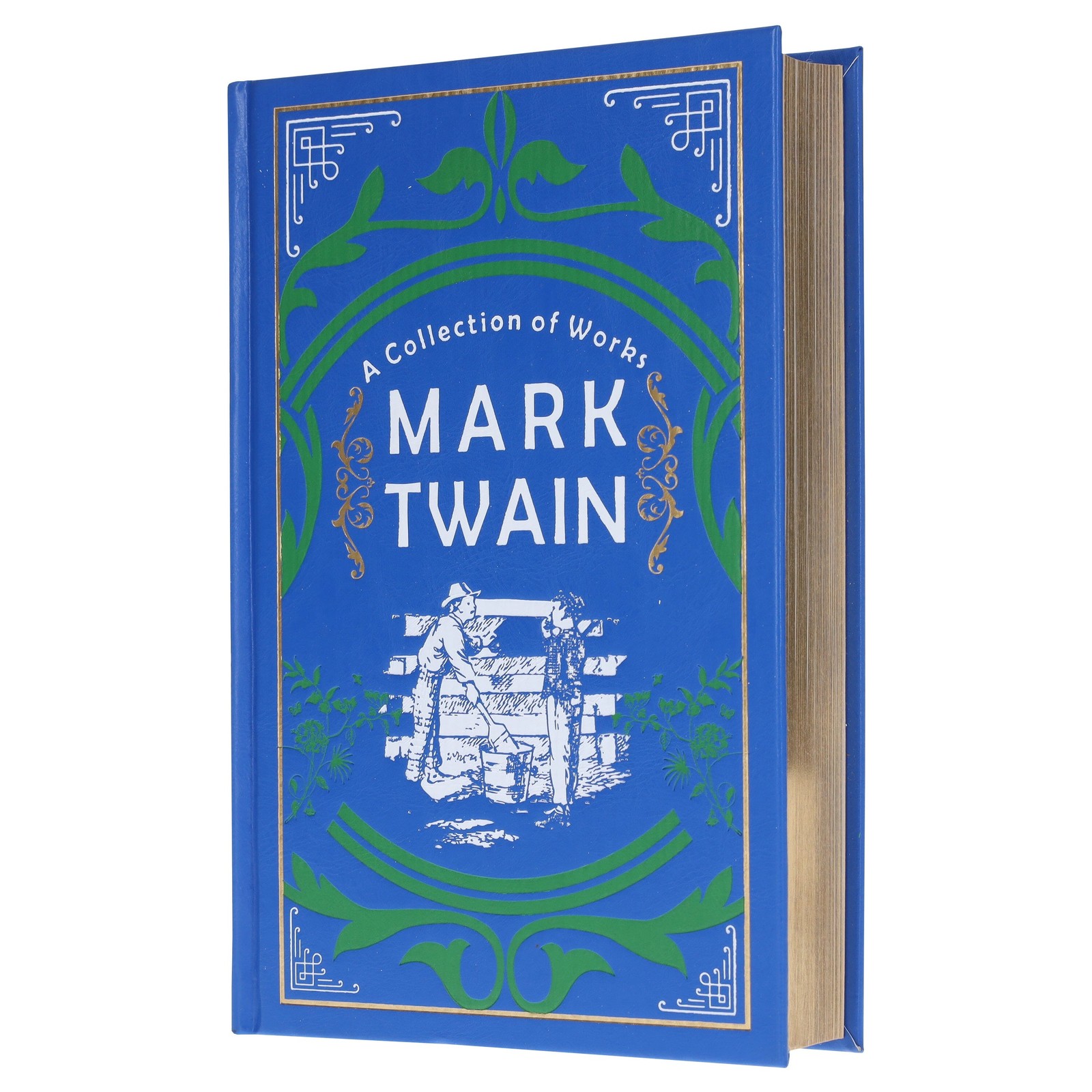Mark Twain: A Collection of Works - Fiction - Hardback (Leather-bound)